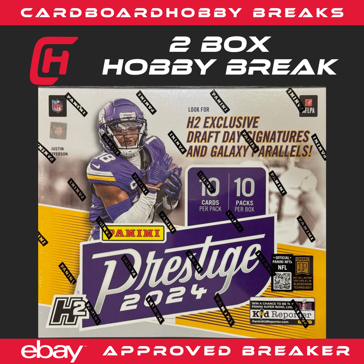 2024 Panini Prestige Football H2 Hobby GREEN BAY PACKERS 2 Box TEAM