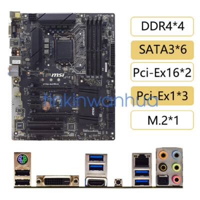 For MSI Z170A-G43 PLUS LGA1151 DDR4 DVI+ 1×M.2 6×SATA III