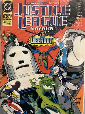 Justice League America #48 1991 Keith Giffen JM DeMatteis Linda Medley DC | Comb