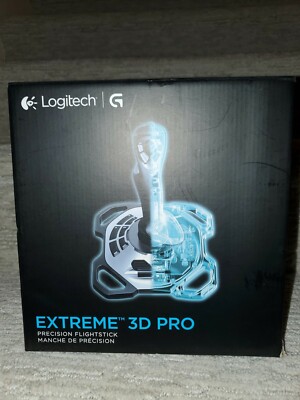 NEW NEVER USED Logitech Extreme 3d pro joystick. Box slightly damaged.