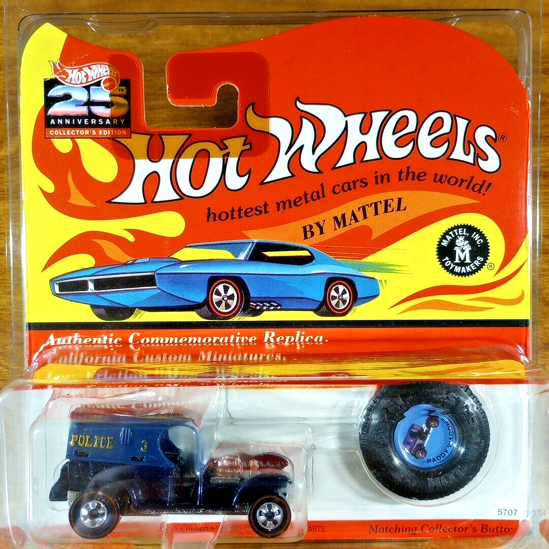 Hot Wheels 25th Anniversary Redline Paddy Wagon Dark Blue China