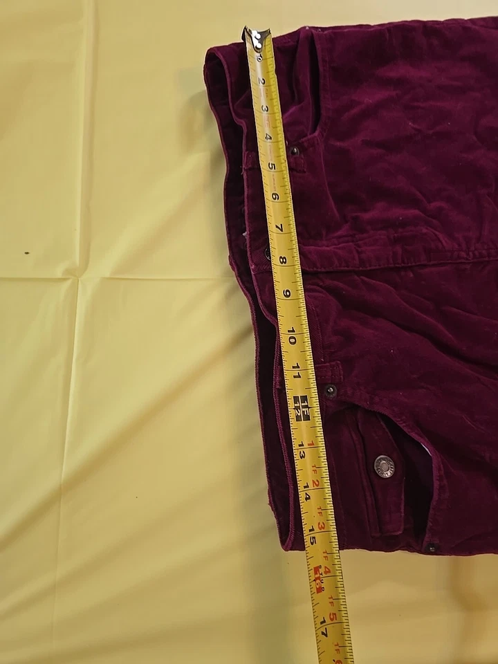 Pantalón corto de pana rojo oscuro Limited Too talla 18 para niñas Foto 3 de 4