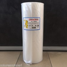 BOBINA ROTOLO TELO NYLON POLIETILENE TRASPARENTE CELLOPHANE ALTEZZA 4 MTx20=80mq