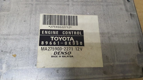 Toyota 89661-0KU30 Engine computer unit Ecu Ecm oem jdm used 896610KU30 - Picture 2 of 10