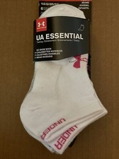 Under Armour UA ESSENTIALS No Show Socks 6-Pair Youth Sock Girls YLG