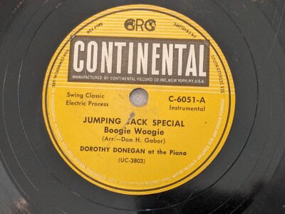 Dorothy Donegan   Jumping Jack Special / Little Girl From St. Louis, Continental