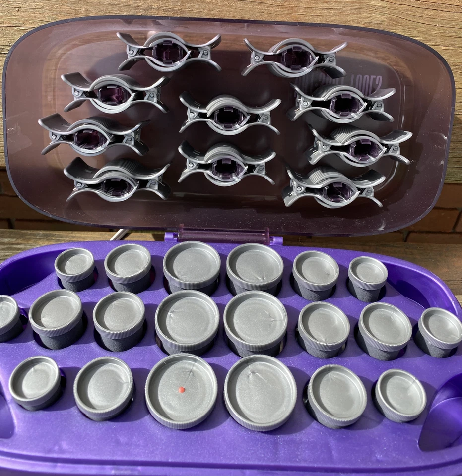 Rodillos de pelo flocados calientes 20 herramientas de tiro caliente Helen of Troy Hairsetter @81 Foto 3 de 4