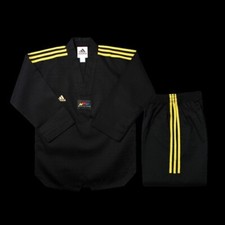 ADIDAS CHAMPION BLACK TAEKWONDO UNIFORM WITH ...