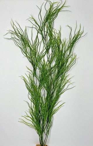 28” THICK 3-stem Curly Sea Grass Soft Willow plastic plant, stone base - Picture 3 of 6