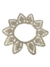 Vintage Neck Collar White Handmade Of Cotton Great Way To Dress Up Plain Tops