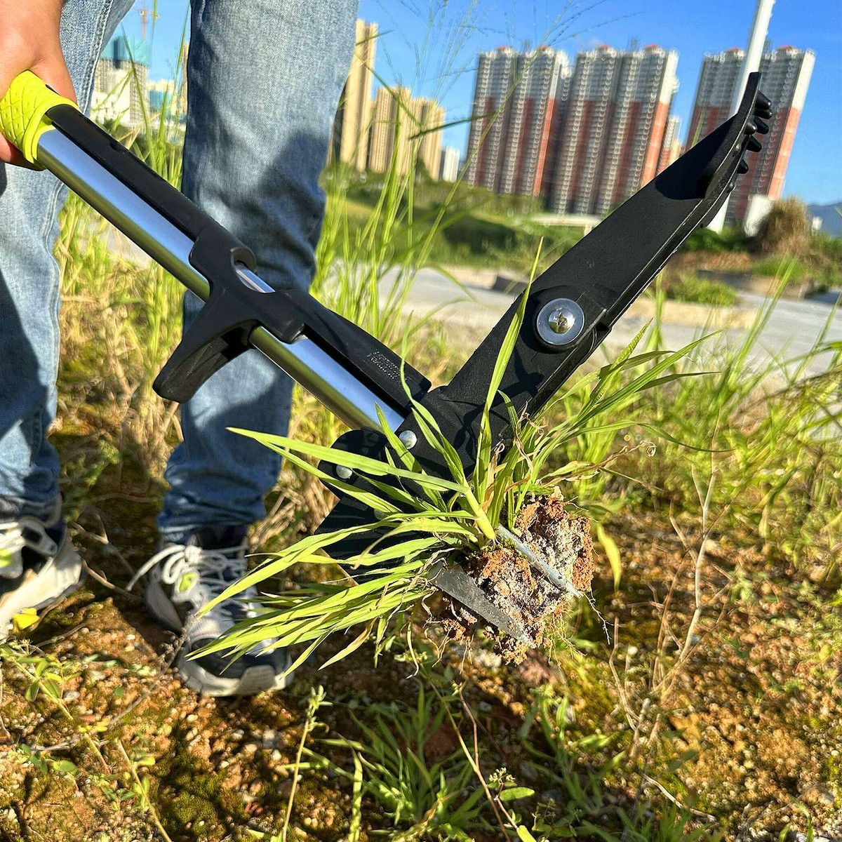 Stand Up Weeding Tools, Weed Puller Tool Stainless Steel Garden Weeder Long Handle Weed Remover Tool Stand Up Weeding Tools, Weed Puller Tool Stainless Steel Garden Weeder Long Handle Weed Remover Tool