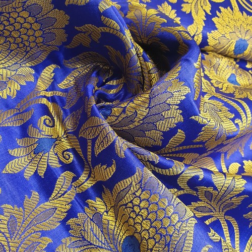 Brocade Ornamental Floral Gold Metallic Material Dress Craft Fabric 44" Meter - Picture 22 of 352