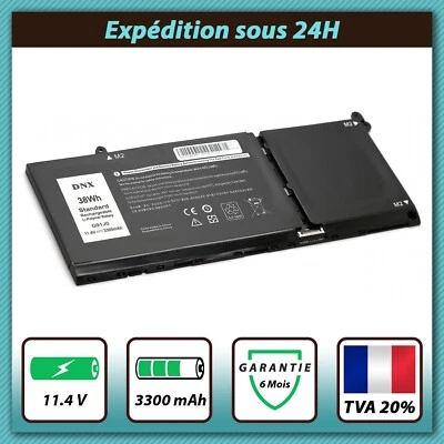 BATTERIE COMPATIBLE POUR DELL INSPIRON 15 3521 / 3511 / 3515 G91J0 11.4V 3300mAh