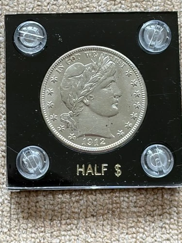 1912  BARBER HALF DOLLAR--AU+++ -- Take a Look!!