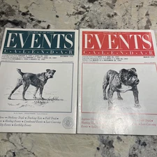 AKC Events Calendars Lot Of Two Supplement To AKC Gazette Dec 1996 March 1997