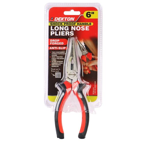 DEKTON HEAVY DUTY MINI EXTRA LONG NOSE DIAGONAL PLIERS CARBON STEEL 6" NEW - Picture 4 of 42