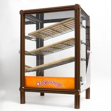 RARE VTG COLLECTIBLE Otis Spunkmeyer 3 Shelf Large Cafeteria Cookie Display Case