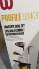 Wilson Profile JGI Junior Complete Set (6pc, Med, Yellow CARRY BAG Left Hand — photo 1