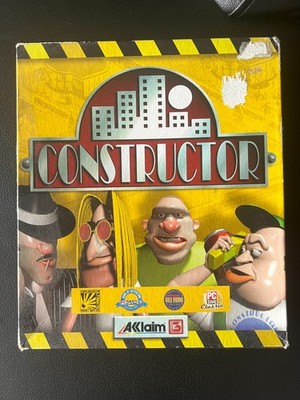 Constructor Big Box PC CD-ROM Spiel Acclaim Windows 95 Vintage Retro