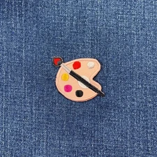 Artist Paint Palette Applique Patch - Art Fine Arts Embroidered Painting Badge