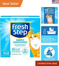 Simply Unscented Clumping Cat Litter 14 lb - Activated Charcoal Odor Defense