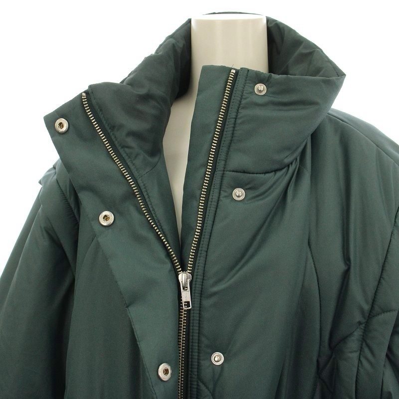 Ameri Vintage 2Way Jacket Volume Filling S Green … - image 4