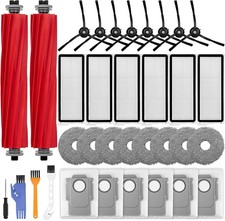 34 PCS Accessories Replacement Kit for Roborock Qrevo S/Qrevo Plus/Qrevo Pro/...