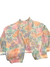 Vintage Rare Danskin Sheer Pastel Workout 80  s Suit Sz.M/L