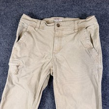 Weatherproof Vintage Flex Utility Pants Mens 34x29 Beige Cotton Relaxed Fit