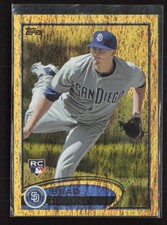 2012 Topps #637 Brad Brach Gold Sparkle San Diego Padres (Z)