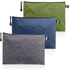 Tool Pouches With Zipper 3 Pack Waterproof Small Tool Bag, Practical Zippered...