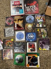 pc cd game lot 22 games Vintage CD rom and Floppy