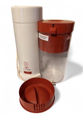 Mr. Coffee The Iced Tea Pot Iced Tea Maker Electric White & Red