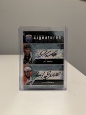 2007-08 Upper Deck Be a Player Signatures Duals Jeff Carter/Daniel Briere Auto