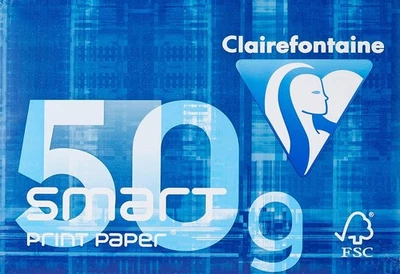 Clairefontaine Papier Smart paper/1932C DIN A4 weiÃŸ 50 g/qm Inh. 500 a4