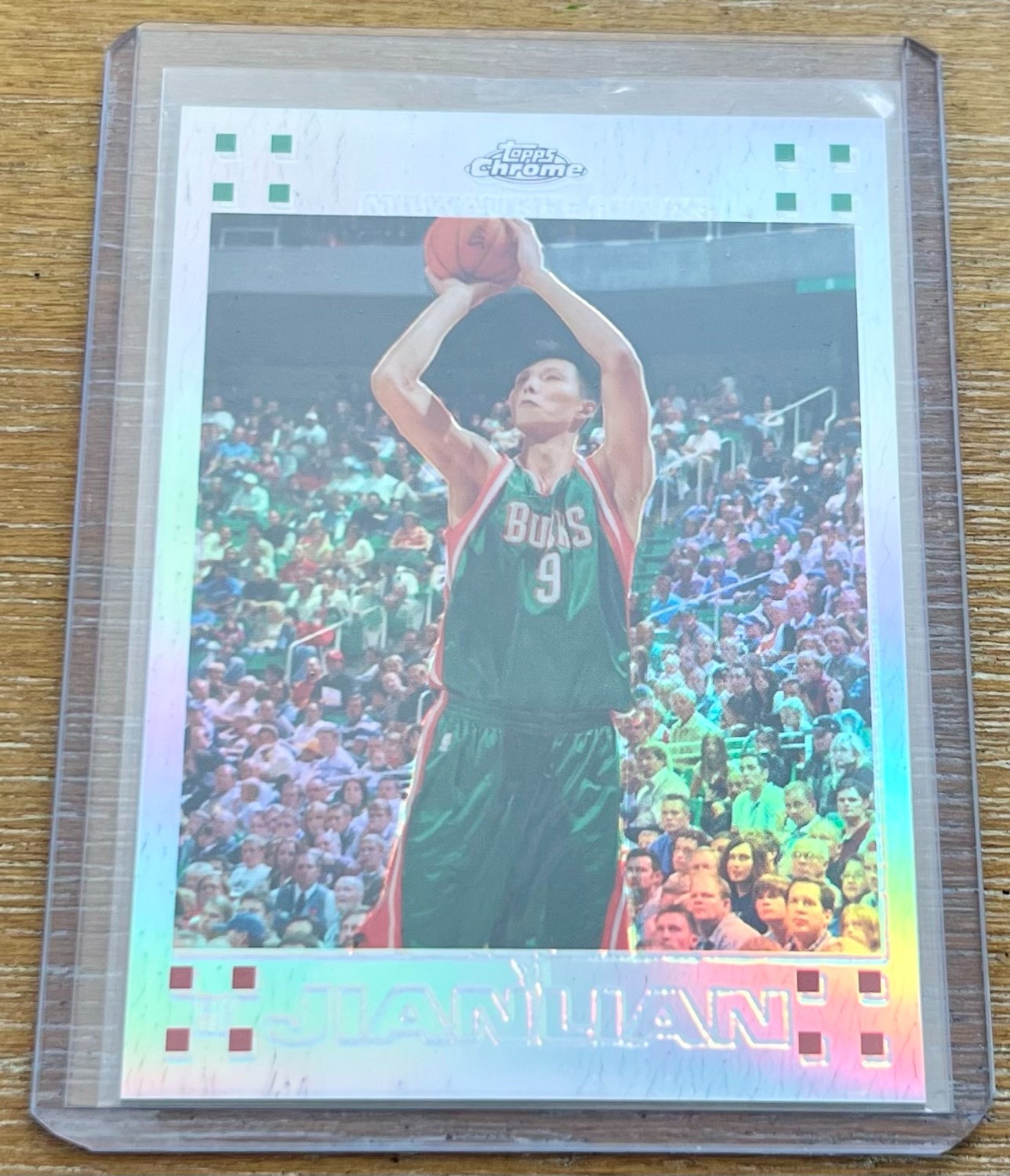 YI JIANLIAN 07-08 Topps Chrome #135 REFRACTOR PARALLEL RC ROOKIE #0319/1499 !
