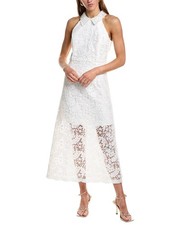 Endless Rose Lace Halter Maxi Dress Women's White Xs