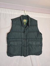 Cabela s Premier Northern Goose Down Puffer Vest Zip Snap Forest Green size XL