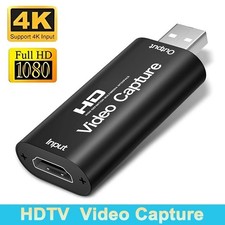 4K Video Capture Card HDMI USB 1080P Live Video Streaming Game Recorder USB-C