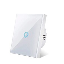 1/2/3Gang Light Touch Switch LED Panel Tempered Glass Wall Screen Smart-Switch