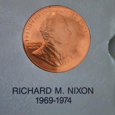 US MINT BRONZE MEDALS OF THE PRESIDENTS RICHARD M NIXON