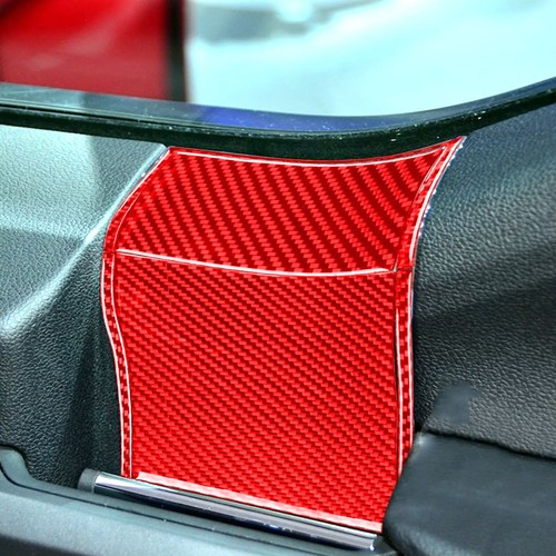 10Pcs Red Carbon Fiber Front Door Handle Panel Cover For Ford F150 F-150 2015-20 - Picture 5 of 8