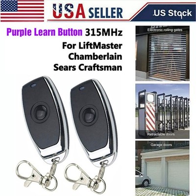 For LiftMaster 371LM Security+ Garage Door Opener Remote Black 1 Button 315MHz