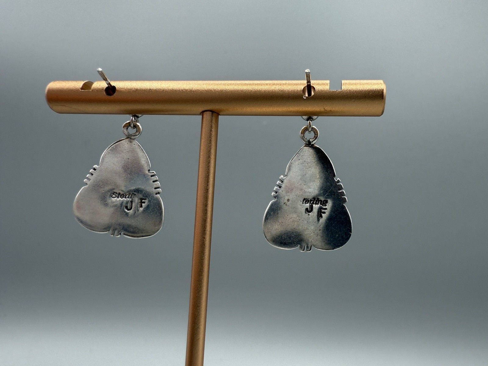 Native Turquoise Dangle Triangular Dangles - image 3