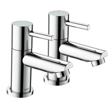 Bristan BTZ 1/2 C Blitz Basin Taps Chrome Basin Pillar Taps Pair 1/2" Tails New