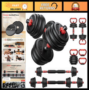 Adjustable Dumbbells 20-80lbs Set, 4-in-1 Free Weights for Home Gym Fitness