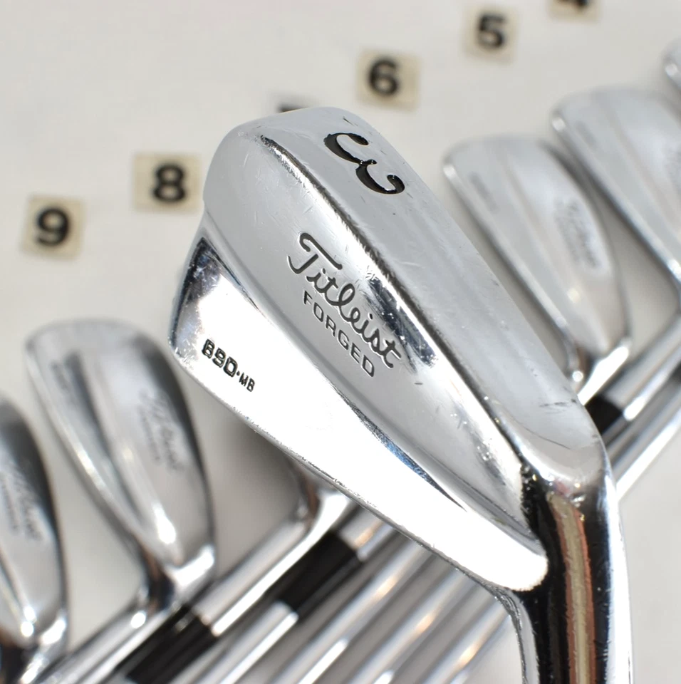 Titleist 690.MB 8p 3-4-5-6-7-8-9-Pw RH Golf Iron Set Stiff Extra DG X100 Club - Image 3 of 4