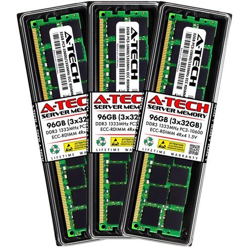 96GB 3x 32GB PC3-10600R RDIMM HP ProLiant DL380 G7 Memory RAM - 第 1/5 張圖片