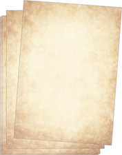 - 25 Fogli Di Carta Da Lettere Vintage, Antica, DIN A4, 120 G/M², per Certificat