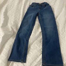 Levi's 514 Straight Elastic Waist Jeans Youth Size 12 REG 26 X 27 Medium Wash